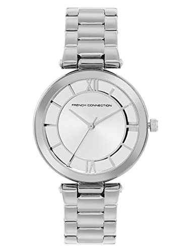 French Connection Analog Silver Dial Womens Watch-FCL0001E (B0C5TFLMVT) Amazon Price History, Amazon Price Tracker