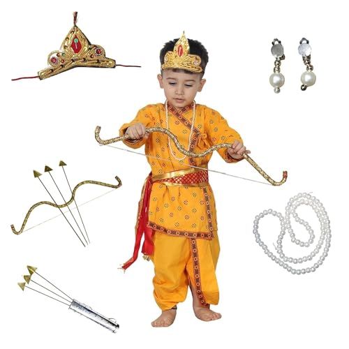 Image of Kaku Fancy Dresses Ram Costume for Kids Infant Baby Ram Dress for Boys with Accessories