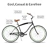 JOYSTAR 26 inch Beach Cruiser Bike for Ages 12-14 Years Old Girls and Boys 26 Inch Beach Cruiser with Single Speed Step-Over Frame Black #1
