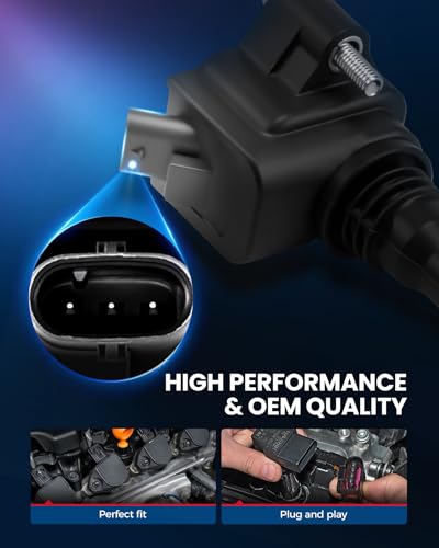 Image of KAX 4 Ignition Coils & 4 Spark Plugs Set for Mini Cooper 14-19 2.0T 1.5T