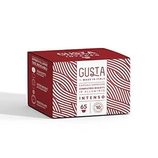 Gusta Compatibili Bialetti, In Alluminio, Gusto Intenso, Box Da 65, 100% Riciclabili, Intensità 10