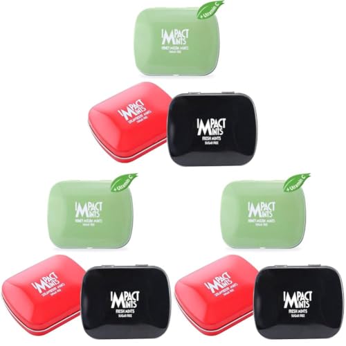 Image of IMPACT MINTS Products Mints Honey Melon,Strawberry & Fresh Flavors 14 Gram Each -Pack Of 9