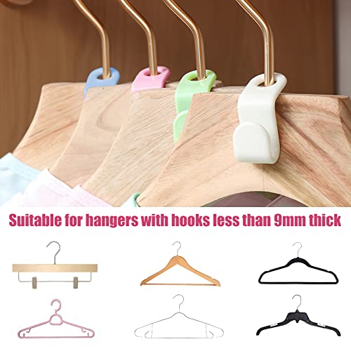 Miniatura 5 de 60 Piezas Gancho Para Perchas De Plástico, Mini Organizador,Perchas Clip Para Colgar Que Para Más Espacio Y Orden En El Armario Multicolor
