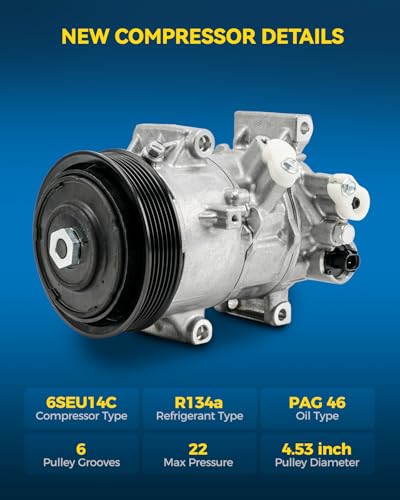 Image of PHILTOP 140965NC Air Conditioner AC Compressor with Clutch for Toyota Corolla 2014-2018, 2019-2022 1.8L, 2021 2.0L,Corolla iM 2017-2018, Scion iM 2016