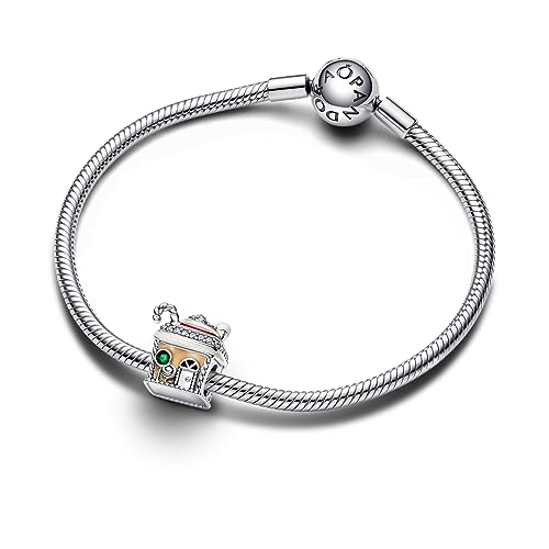 Pandora Festive Gingerbread House Charm - Compatible Moments Bracelets - Jewelry for Women - Gift for Women in Your Life - Made with Sterling Silver, Cubic Zirconia & Enamel, No Gift Box4
