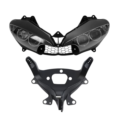 Green-L Motorcycle Headlight & Upper Stay Bracket Fit for Yamaha YZF R6 2003-2005 R6S 2006-2009 Headlamp Fairing Support