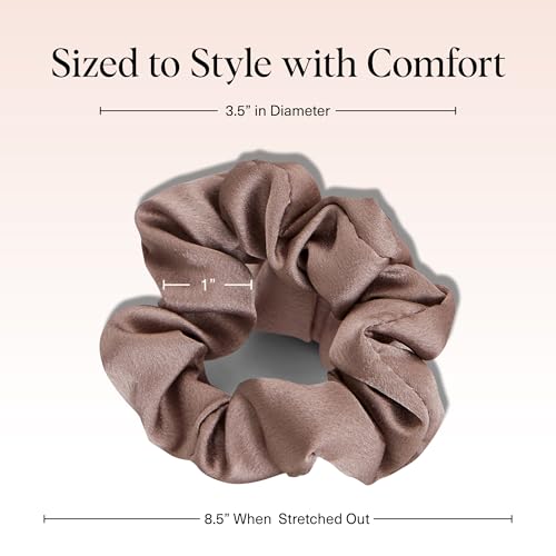 image for Kitsch Satin Scrunchies for Women - No Crease Hair Ties for Girls | Sc