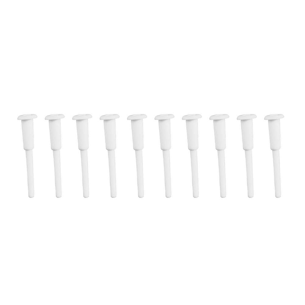 10 Pièces Kit de Remplacement pour Ballon de Yoga Gonflable - Bouchons d'Air pour Balle de Fitness et d'Exercice (Blanc)