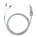 Type K Thermocouple Probe Bayonet Compression Spring Stainless Steel Temperature Sensor 0-400°C for Controller Compatible Pipe Thread(5 m)