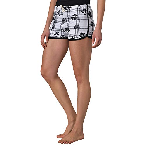 Image of KOTTY Black and White Printed Women Pure Cotton Night Shorts (Black and White,32)