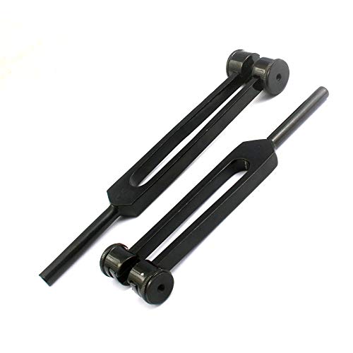 2 PCS Testing Tuning Forks Tuning Fork 128HZ & 256HZ Black Color Coated - Non-Magnetic Aluminum Alloy image 2