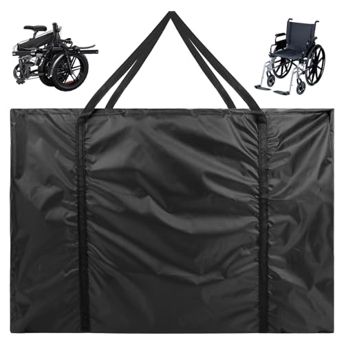 Bolsa para silla de ruedas LALAFINA de gran capacidad y almacenamiento ligero con tela Oxford