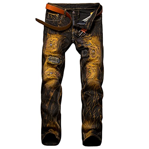Jeans breaking hole vintage pour homme pour retrouver confort et style rétro