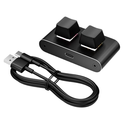Mechanical Programmable Keyboard - 2-Key Type-C Keypad | Reliable and Sleek Solution For Gamers, Programmers, Streamers, and Creative Professionals