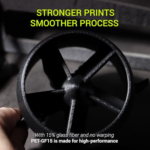 Image of Polymaker Fiberon Blue PET-GF15 3D Printer Filament 1.75mm 1KG, 15% Glass Fiber Reinforced, High Strength & Heat Resistance, Ideal for Automotive, Industrial & Functional Parts, AMS Compatible