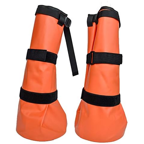 yeezo Hoof Soaking Bag Horse Soaking Boot Hooves Wrapped Easy Soaker Treating Bags with EVA Pad Pack of 2 Cover