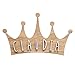 VINTIUN | Nomi in Legno da Appendere | Targa Personalizzata a Forma di Corona | Decorazione da Parete in Legno | Decorazione da Parete per Bambini con Kit di Lettere Adesive