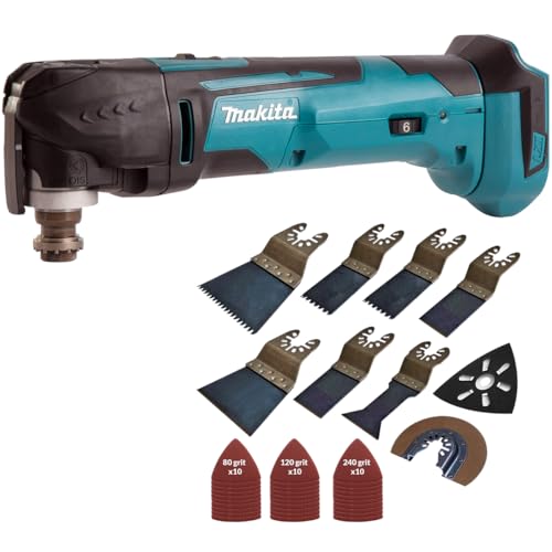 Makita DTM51Z 18v Lithium Multi Tool Keyless Blade Change + Accessories