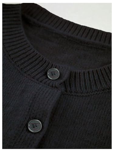 Image of GORGLITTER Women's Button Up Sweater Vest Crewneck Sleeveless Knit Sweater Tank Top