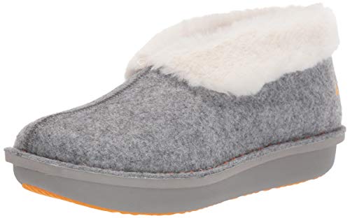 Clarks Women's Step Flow Low Slipper, Grey Felt, 10 M US