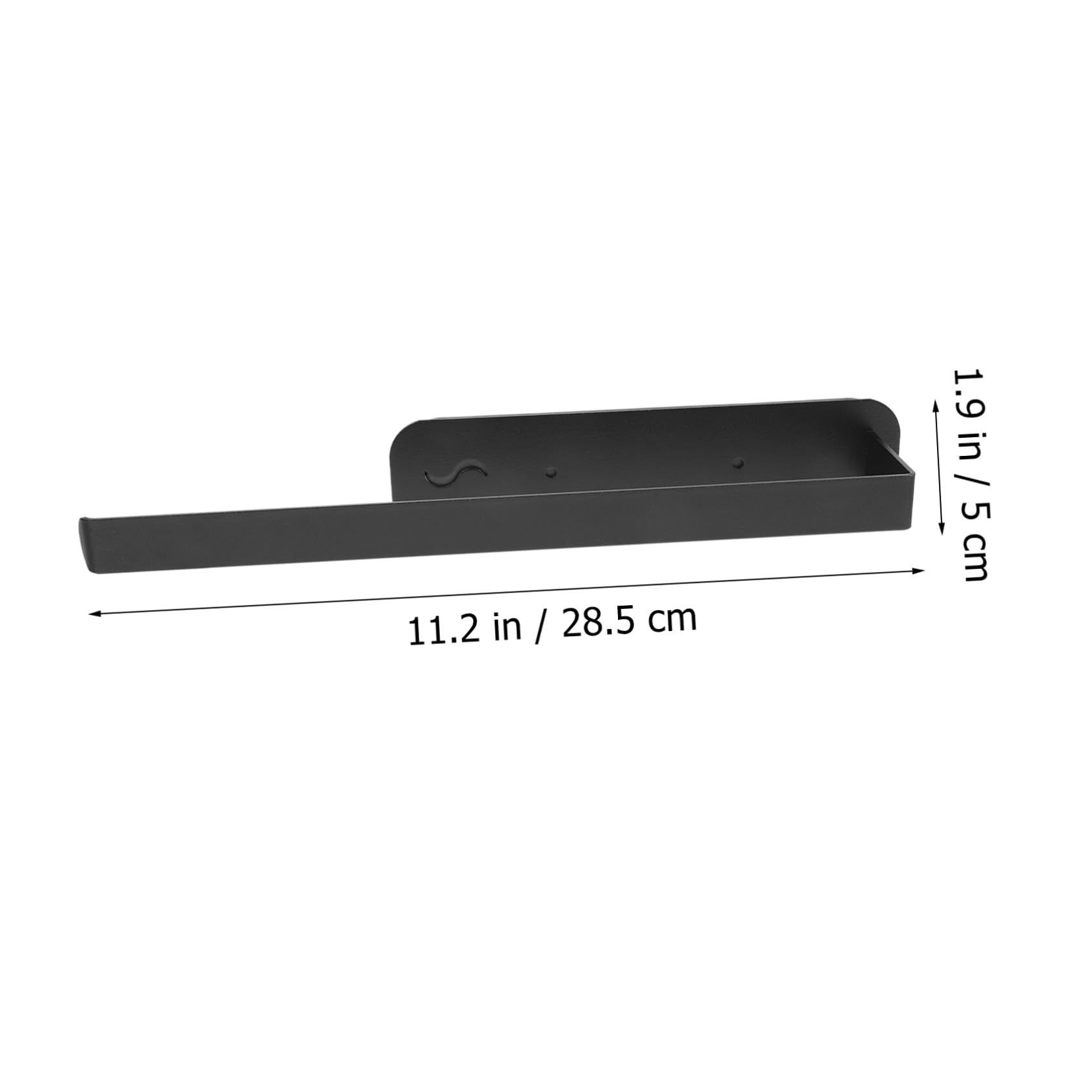 LIFKOME Magnetischer Toilettenpapierhalter in Schwarz aus Kohlenstoffstahl ohne Bohren Einfacher und Praktischer Handtuchhalter mit Stilvollem Design für Bad und Küche