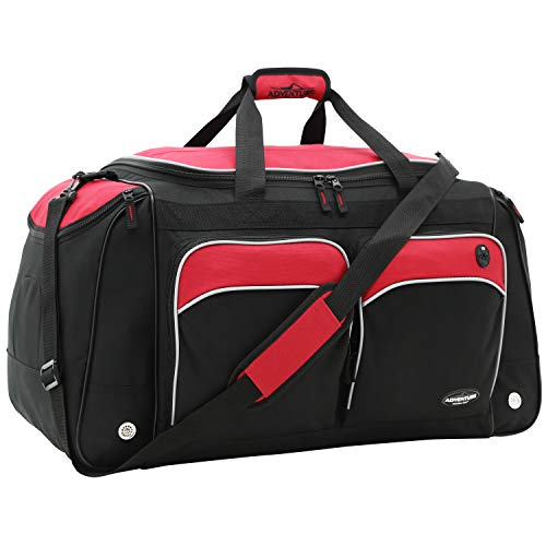 Travelers Club Adventure Travel Duffel Bag, Red, 28 Inch