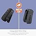 MEE audio goSPKR Small Wearable Clip-on Bluetooth Speaker with IPX5 Water Resistance, Built-in Speakerphone with Microphone for Hands-Free Calls, Compact Design, Can Connect Up to 2 in Stereo (Black)