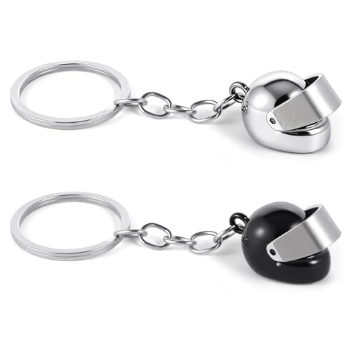 Nogeqi 2 Stück Motorrad Schlüsselanhänger Moped 3D Motorradhelm Schlüsselanhänger Motorrad Geschenke für Motorradfahrer, Auto Keychain Anhänger Deko Moped Zubehör Geburtstag Weihnachten Geschenk Nogeqi 2 Stück Motorrad Schlüsselanhänger Moped 3D Motorradhelm Schlüsselanhänger Motorrad Geschenke für Motorradfahrer, Auto Keychain Anhänger Deko Moped Zubehör Geburtstag Weihnachten Geschenk