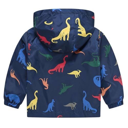 Boys Hooded Waterproof Jackets Kids Windproof Windbreaker Lightweight Coat Outwear2