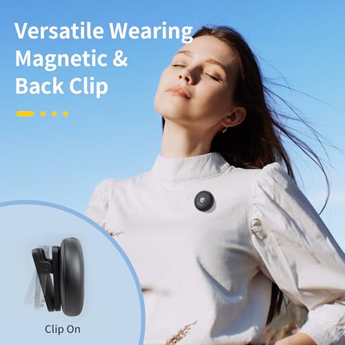 Microfone de lapela sem fio BOYA Omic-U para iPhone 15/Android, USB tipo C, microfone de lapela para