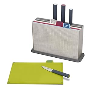 Joseph Joseph Index Hakken Bord Set met Messen, Zilveren
