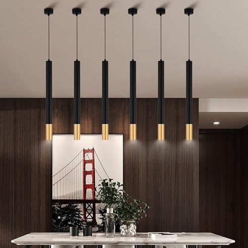 Lámpara colgante minimalista de 5W y altura ajustable para isla 3