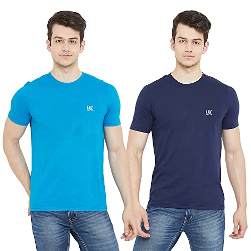 Image of Cotton Solid Regular Fit Half Sleeve T-Shirts for Men
