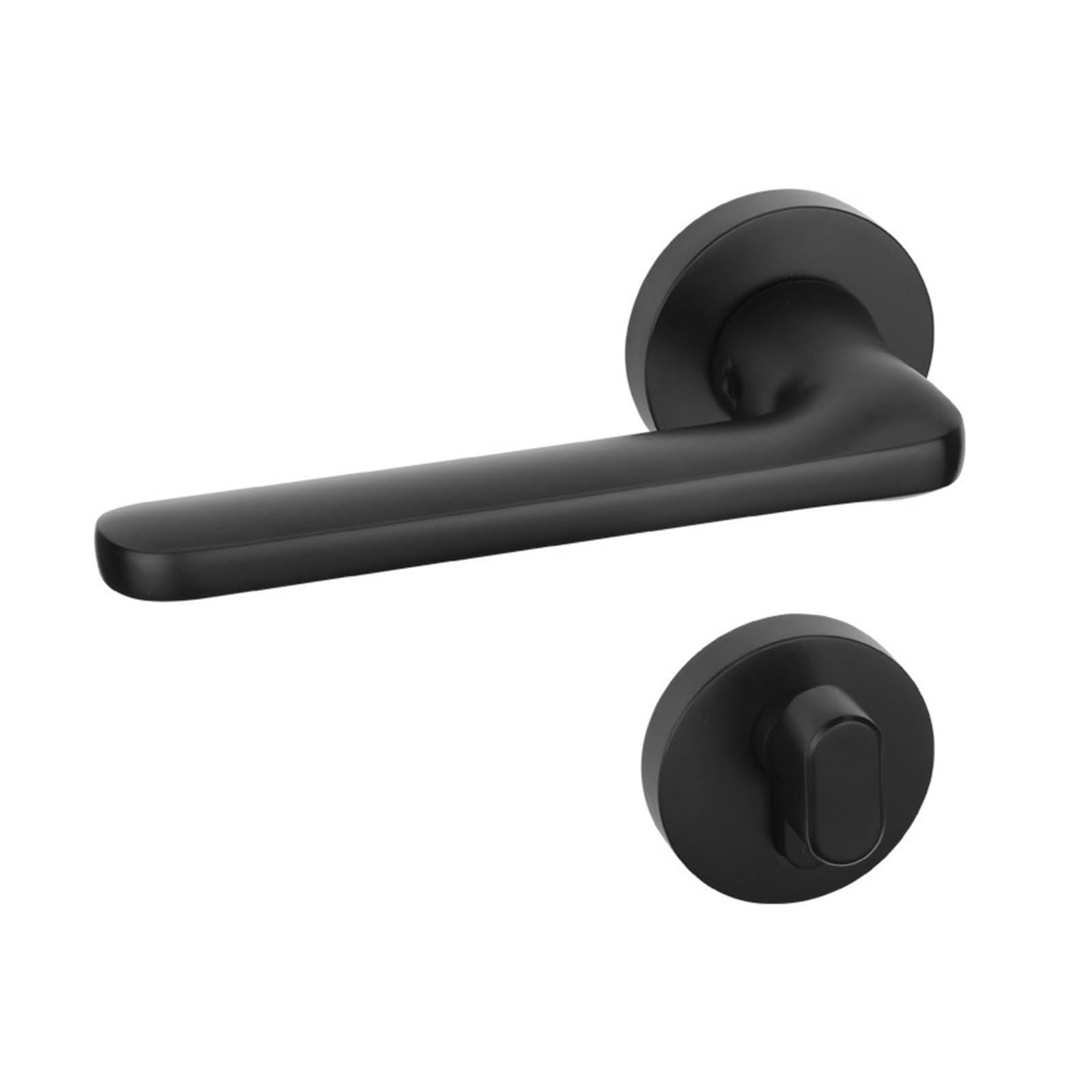Aepqbgqj One Color Black Lever Door Lock Silent, Magnetic, Mechanical