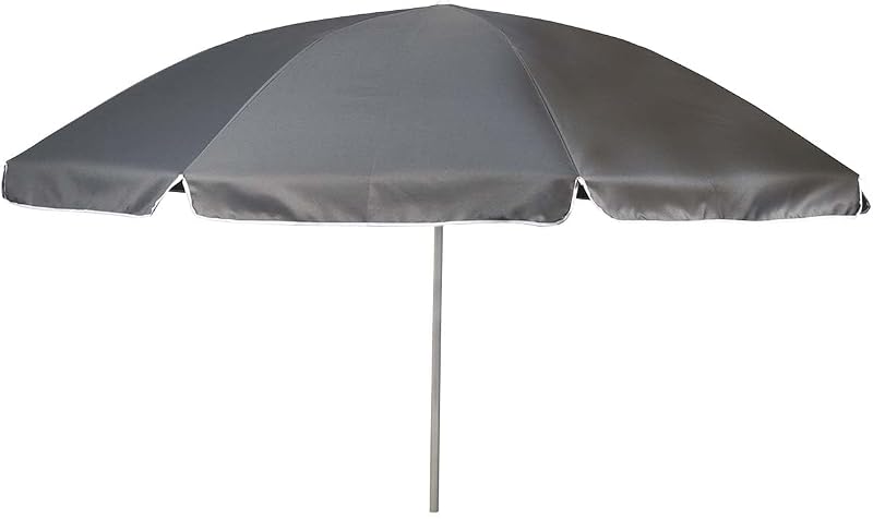 No Label 7267247 Sonnenschirm grau 200 cm