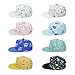Kids Baseball Hat Toddler Boy Girl Sun Protection Hat Cotton Hats,Sun Hat for Baby Girls Boys Children (1-2 Years, 2pcs-Blue and Black)