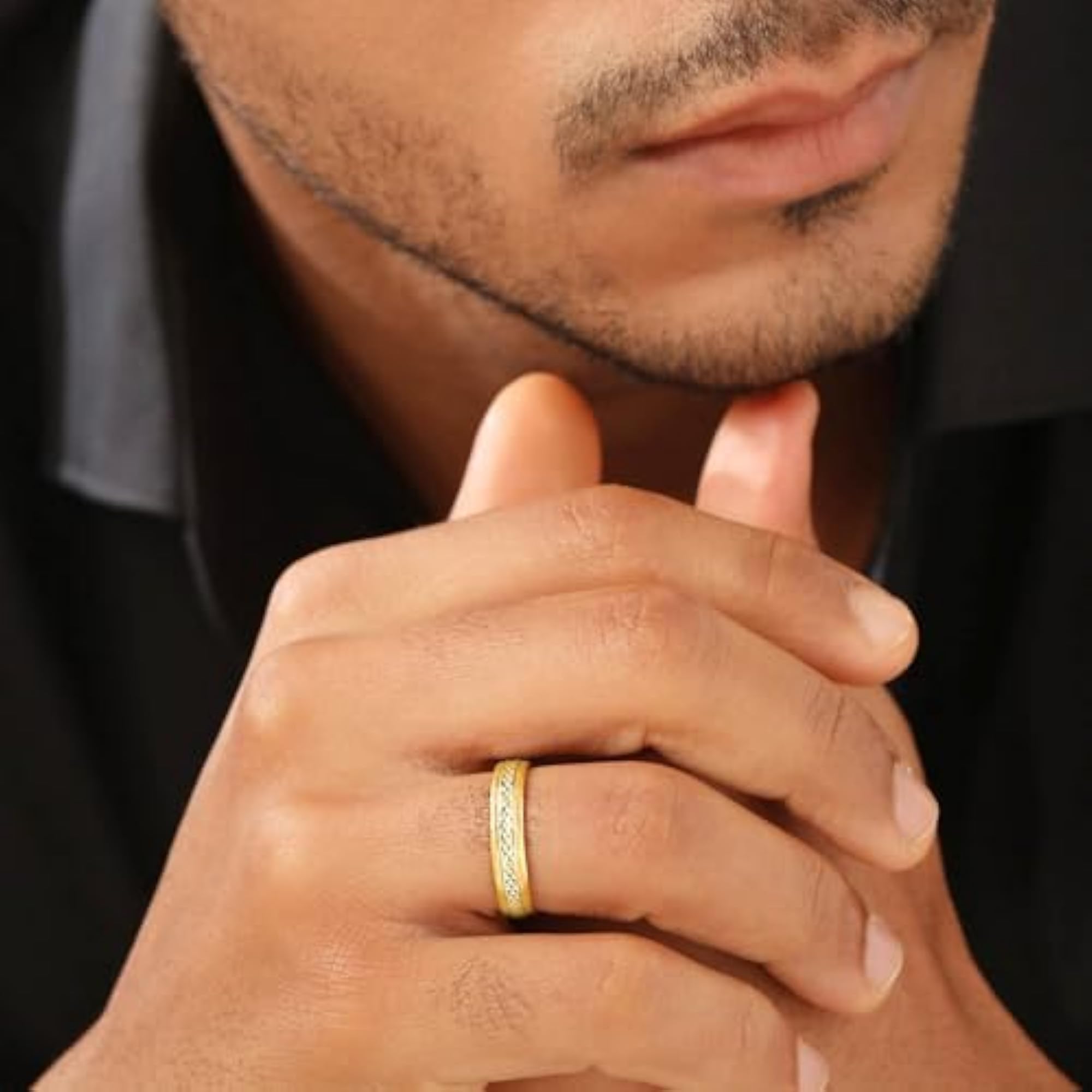 925 Sterling Silver Timeless Gold Plated Ring
