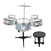 Educatief jazzdrumstel, muziekinstrumenten Kinderdrumset, voor jongens en meisjes Kinderen(Rosemary green)