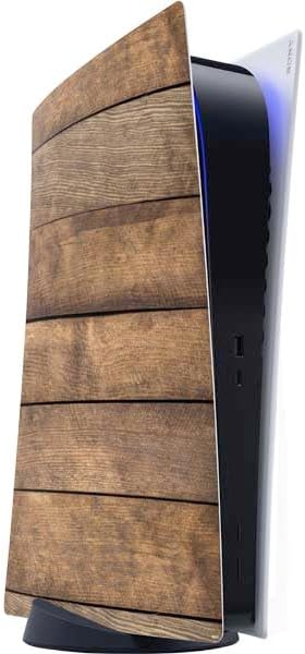 Skinit Decal Gaming Skin Compatible with PS5 Digital Edition Console - Kona Wood Design
