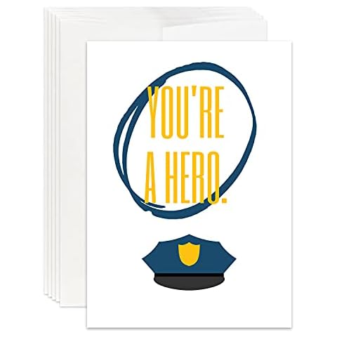Simply Uncaged Christian Gifts Police Appreciation Card to Thank You Police Appreciation Card for Police Encouragement (Pack of 25) Cover