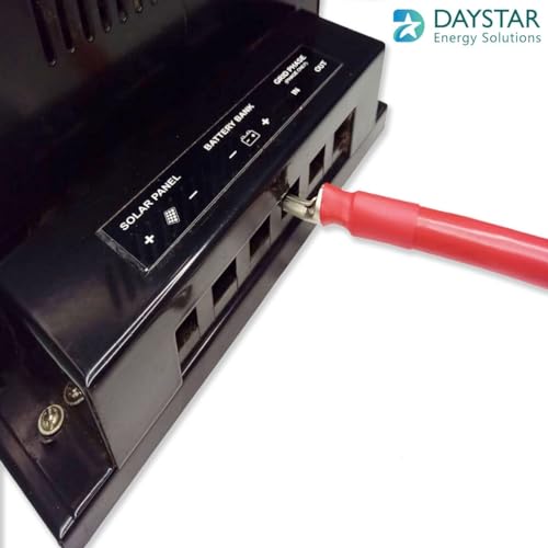 Image of Daystar 35 Sq Mm (2 Guage) Red and Black Charge Controller Cable | Battery Connecting Cables (2 Feet Each)