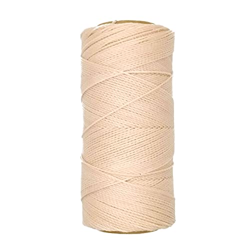 Linhasita Waxed Thread 100 g / 170 m Polyester 1 mm Thick Macrame, 30 Colours ecru, 170 metros / 100 gr - Image 3