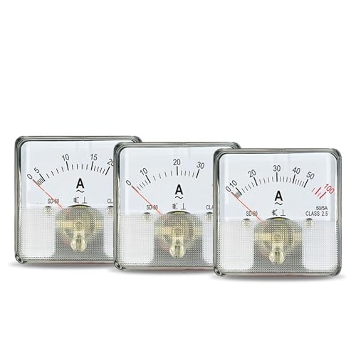 Ampèremètre de surcharge CA SD60 avec double cache de sécurité et pointeur analogique