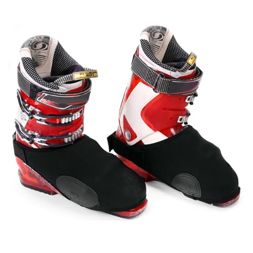 Ski Boot Covers, 1 Pair Waterproof Winter Skiing Shoe Covers, Keep Foot Warm, Ski Shoes, Keep Feet Dry and Warm, Great Tools for Skiing Winter Sport, Black