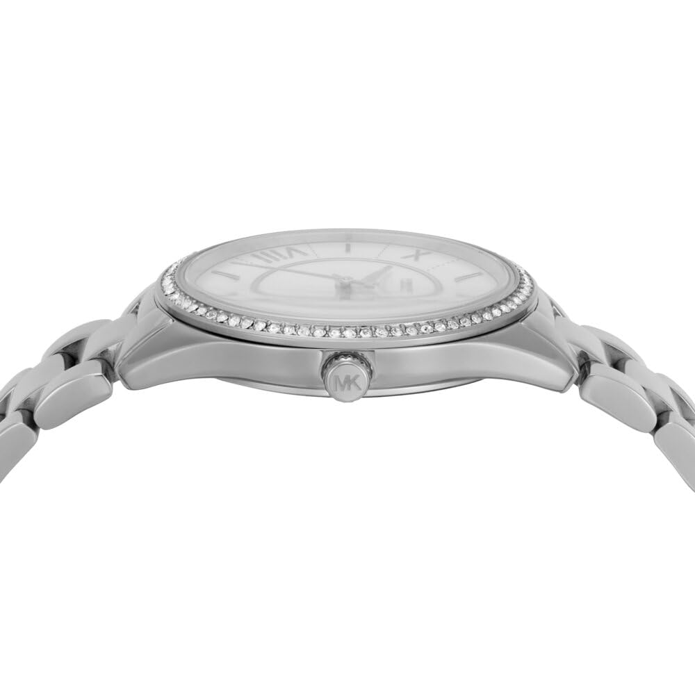 Michael Kors Orologio Lauryn da donna, movimento al quarzo a tre lancette con cinturino in acciaio inossidabile o in pelle