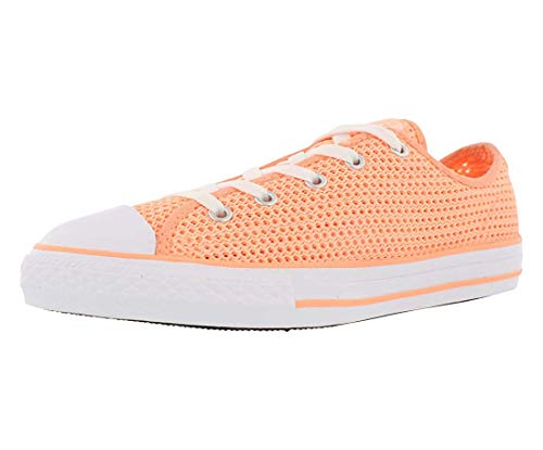 Image of Converse Kids Chuck Taylor All Star Ox Little Kid /Big Kid Girl's Shoes (6 Big Kid M, Sunset Glow /Sunset Glow /White)
