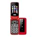 Produktbild INOI 245R Red - Premium Mobile Flip Phone | Soft Touch Kunststoff | Metallknöpfe | IPS Display | 2G Dual SIM (ohne Vertrag)