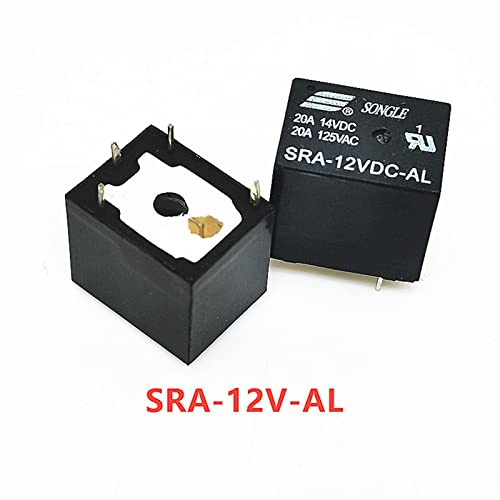 Relé de automóvil 12V 20A SRA-12VDC-AL de 4 pines para control eléctrico de coche 5