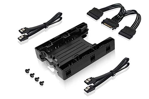 Icy Dock Dual Tool-Less Dual 2.5 To 3.5 Hdd Drive Bay Ssd Mounting Bracket Kit Adapter With Cables | Ez-Fit Lite Mb290Sp-1B #TOP3