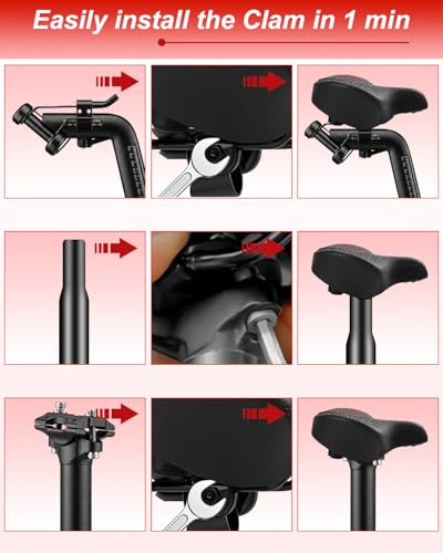 Image of Upgrade Oversize Bike Seat for Men Women, Extra Wide Noseless Bicycle Seat Cushion, Waterproof Comfort Memory Foam Bike Saddle Fit for Peloton Bikes, Exercise Bike, EBikes, City Bike